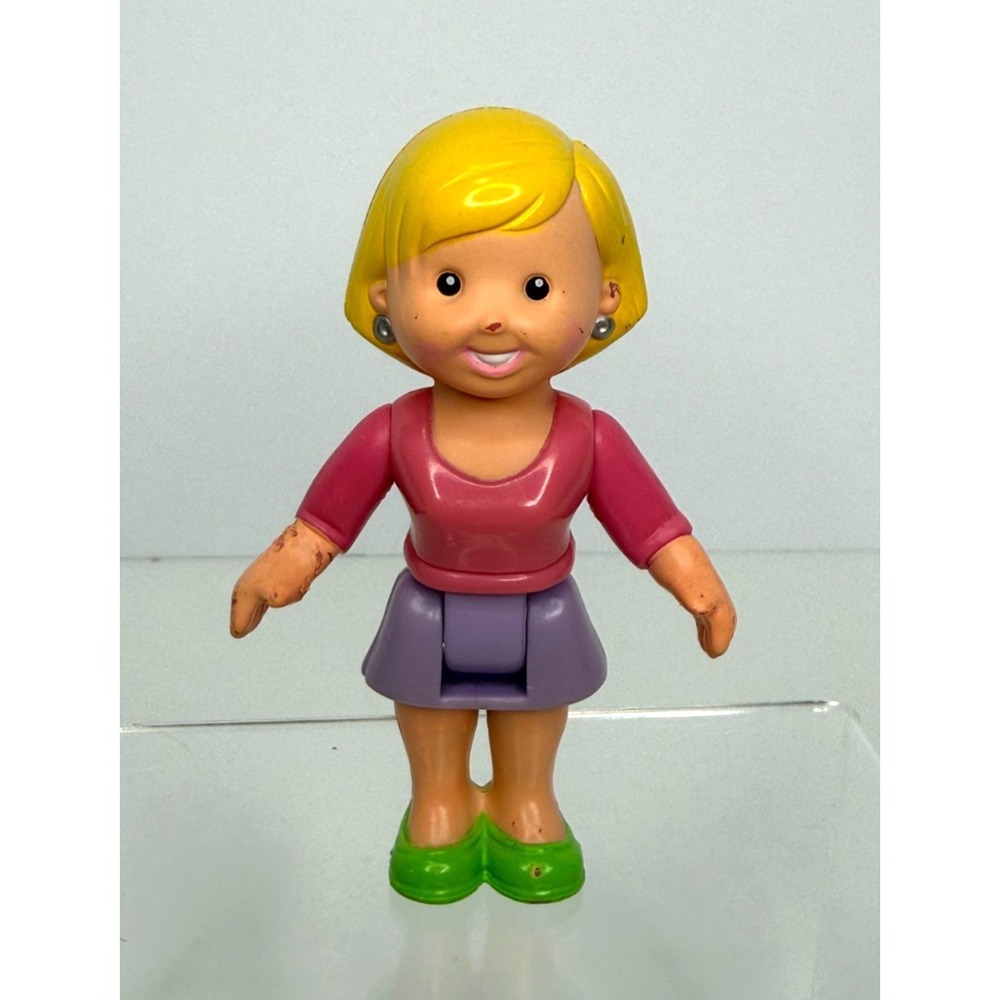 Fisher Price‎ My First Dollhouse Blonde Mom Figure Paint Wear